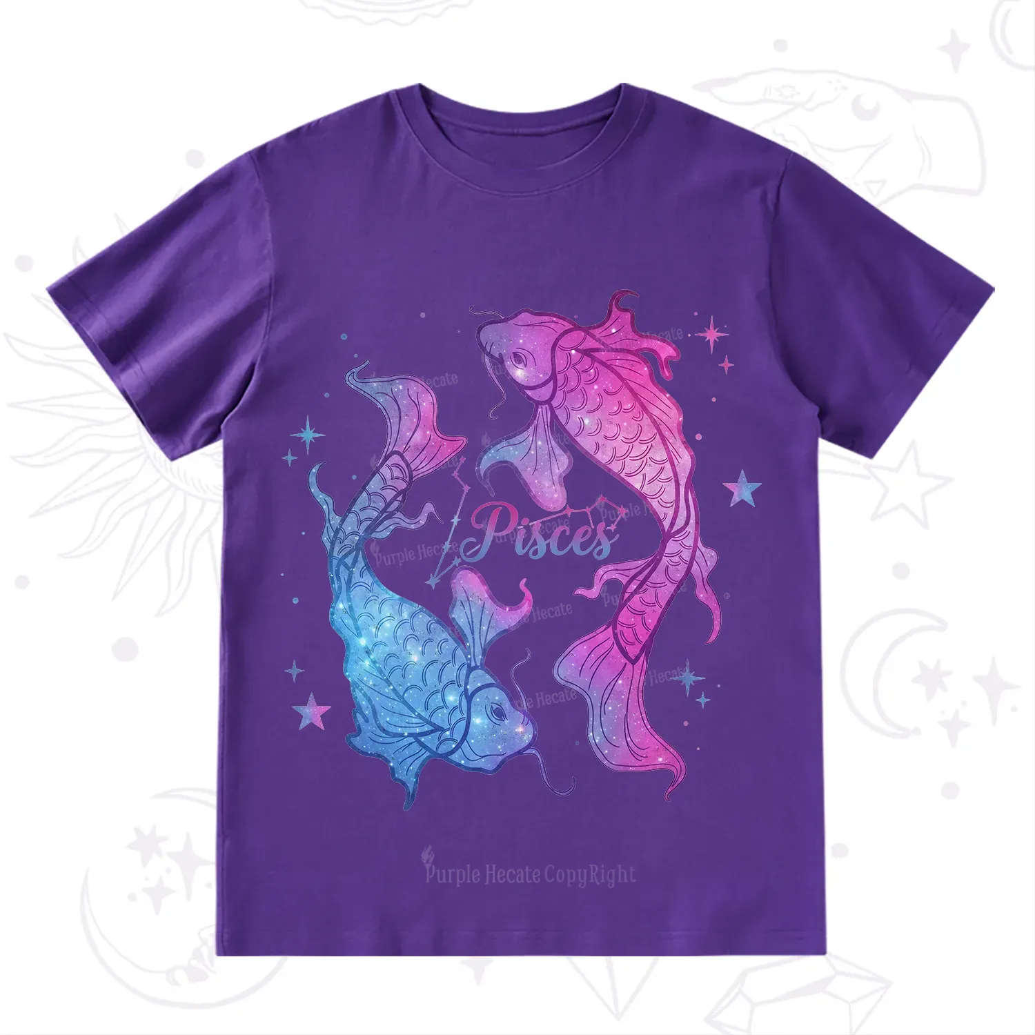 Purplehecate Pisces Zodiac T-Shirt