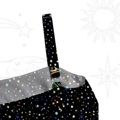 Purplehecate The Eyes of Nature Wide Straps Maxi Dress