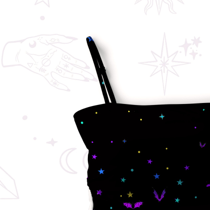 Purplehecate Rainbow Bat Slim-Strap Swimsuit