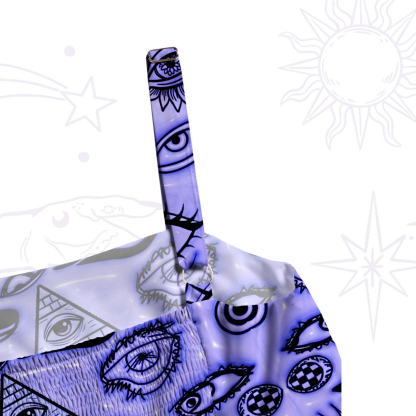 Purplehecate Realm of the All‑Seeing Eye Wide Straps Maxi Dress