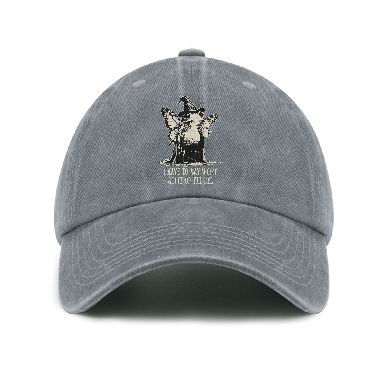 Purplehecate I Have to Say Weird Stuff Or I'll Die Baseball Cap