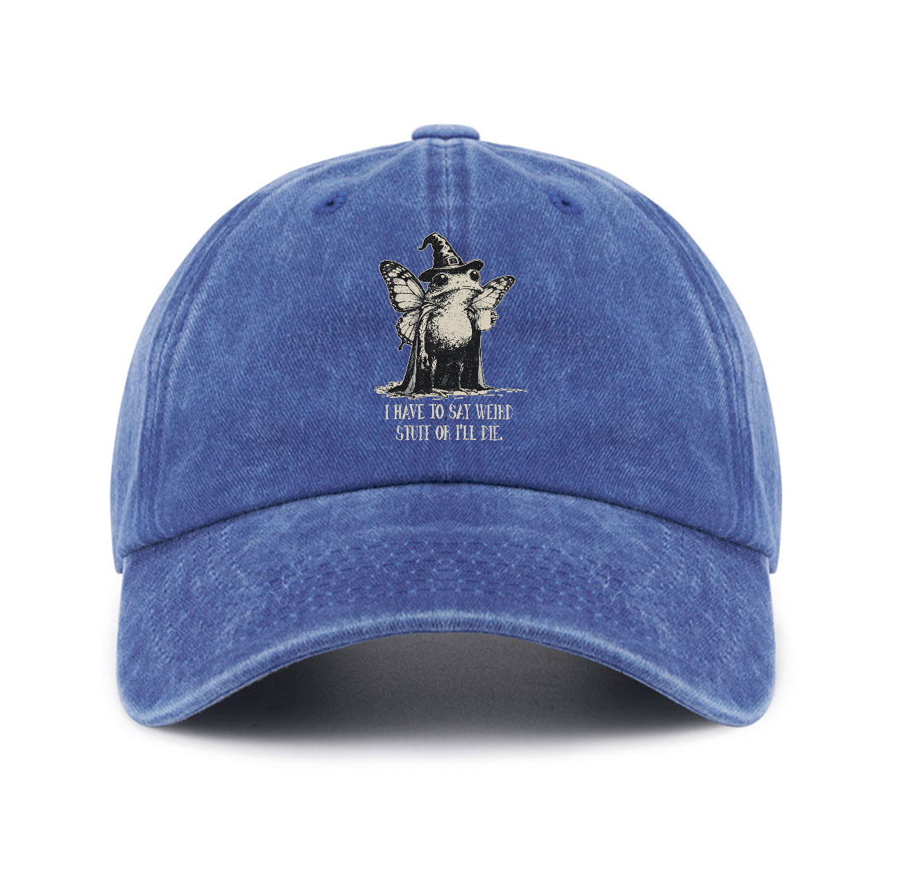 Purplehecate I Have to Say Weird Stuff Or I'll Die Baseball Cap