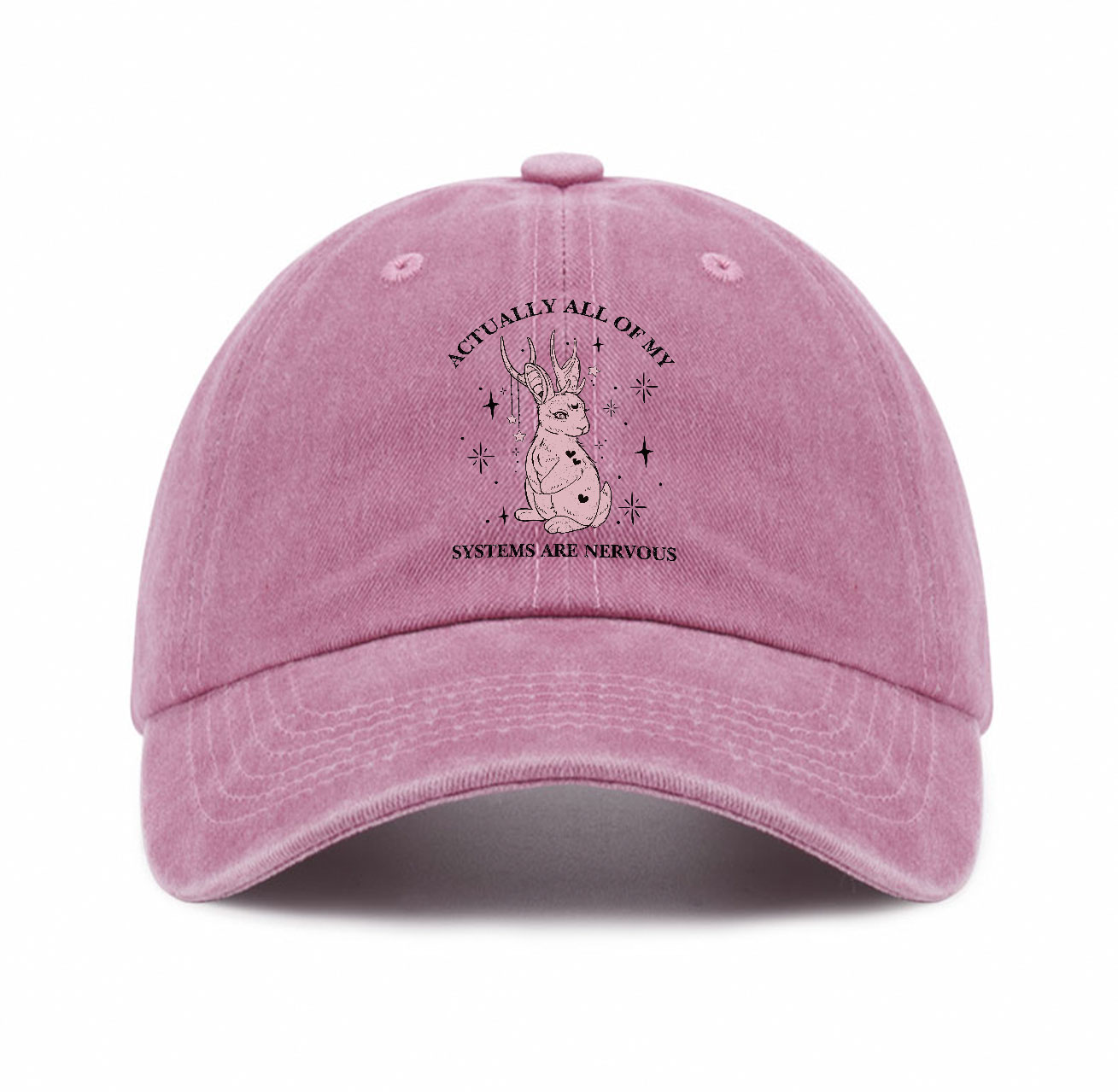 Purplehecate Actually All Of My Systems Are Nervous Baseball Cap