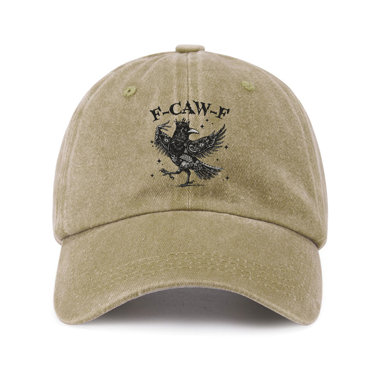 Purplehecate F-caw-f Funny Crow Baseball Cap