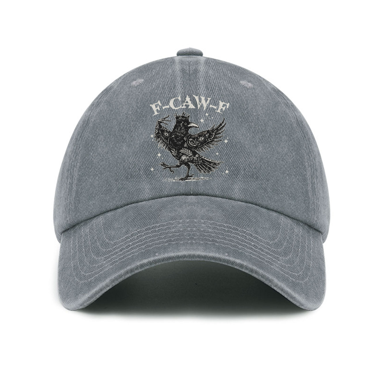 Purplehecate F-caw-f Funny Crow Baseball Cap