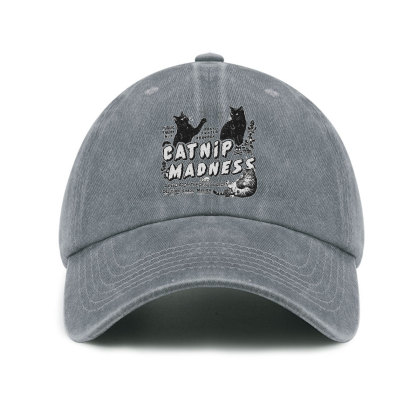 Purplehecate Catnip Madness Cute Cat Baseball Cap
