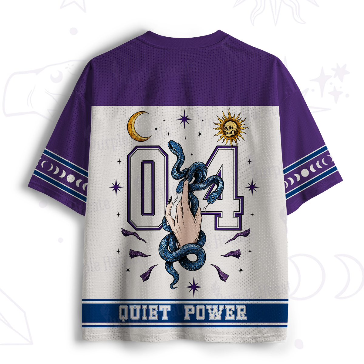 Purplehecate Serpent in Quiet Power Mesh Jersey