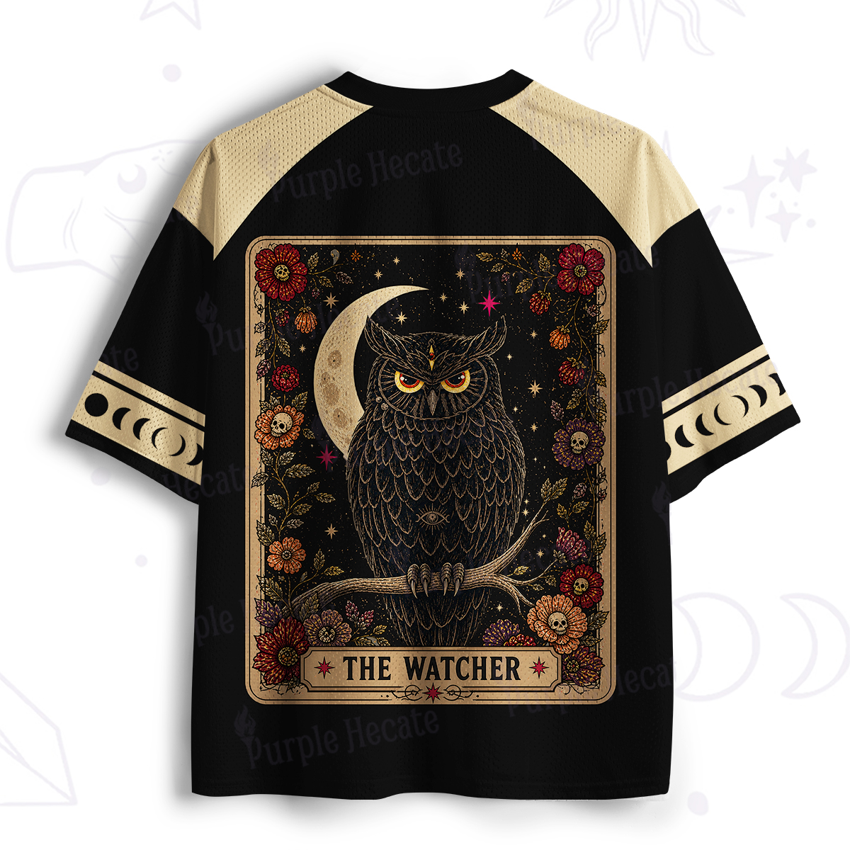 Purplehecate The Watcher Owl Tarot Mesh Jersey