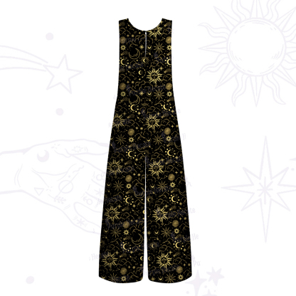 Purplehecate Mysterious Star & Moon Wide Leg Jumpsuit