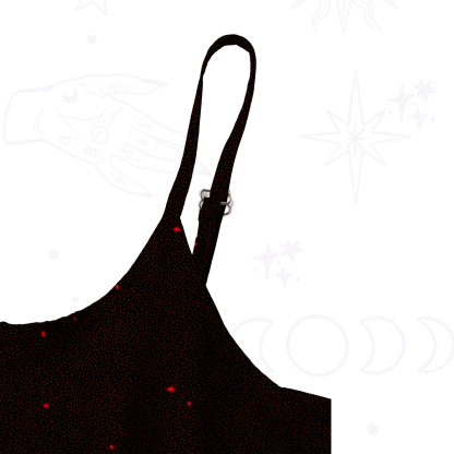 Purplehecate Infernal Revelry Spaghetti Strap Midi Dress