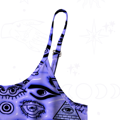 [Copy]Purplehecate Mystic Mermaid Lagoon Spaghetti Strap Midi Dress