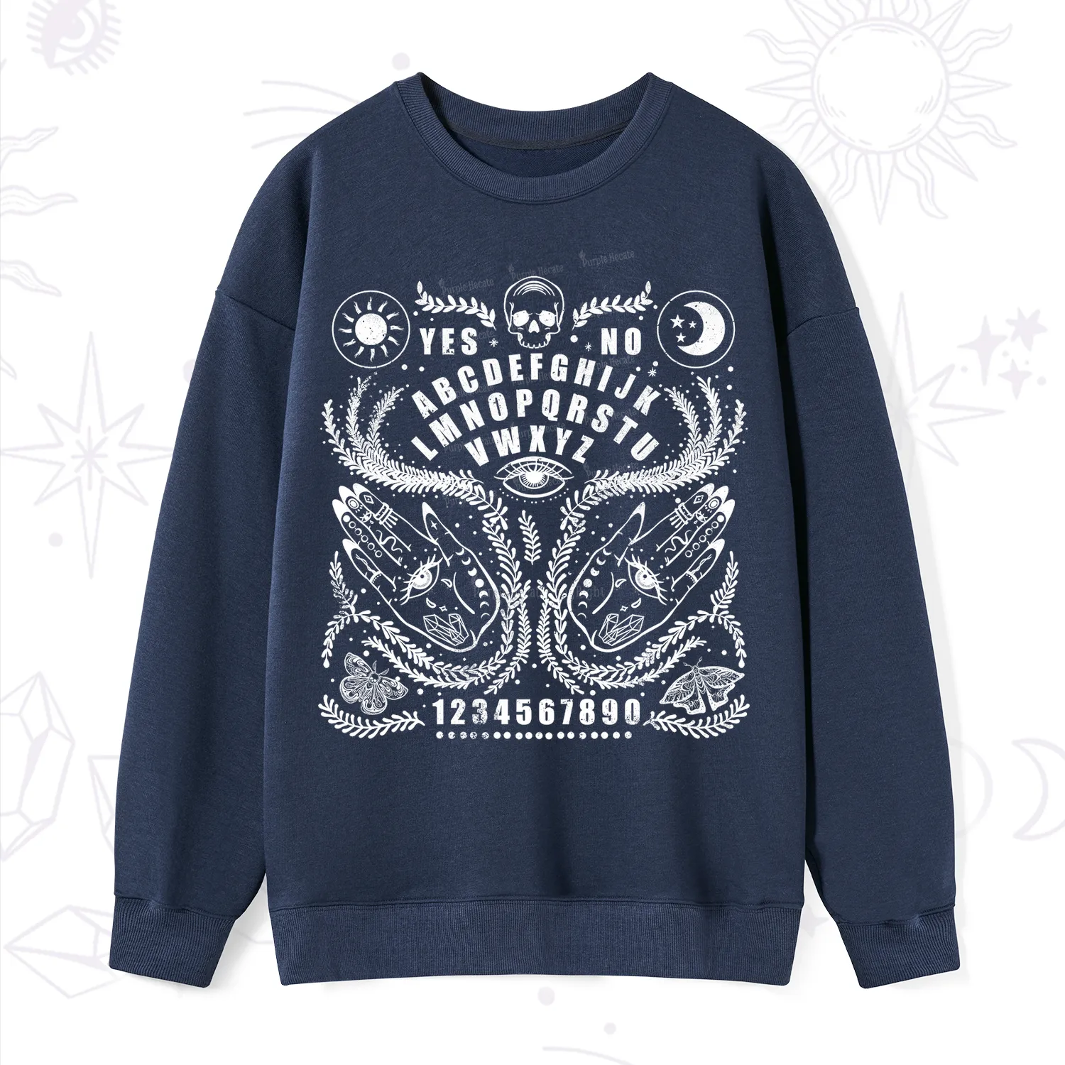 Purplehecate Ouija Spirit Board Sweatshirt