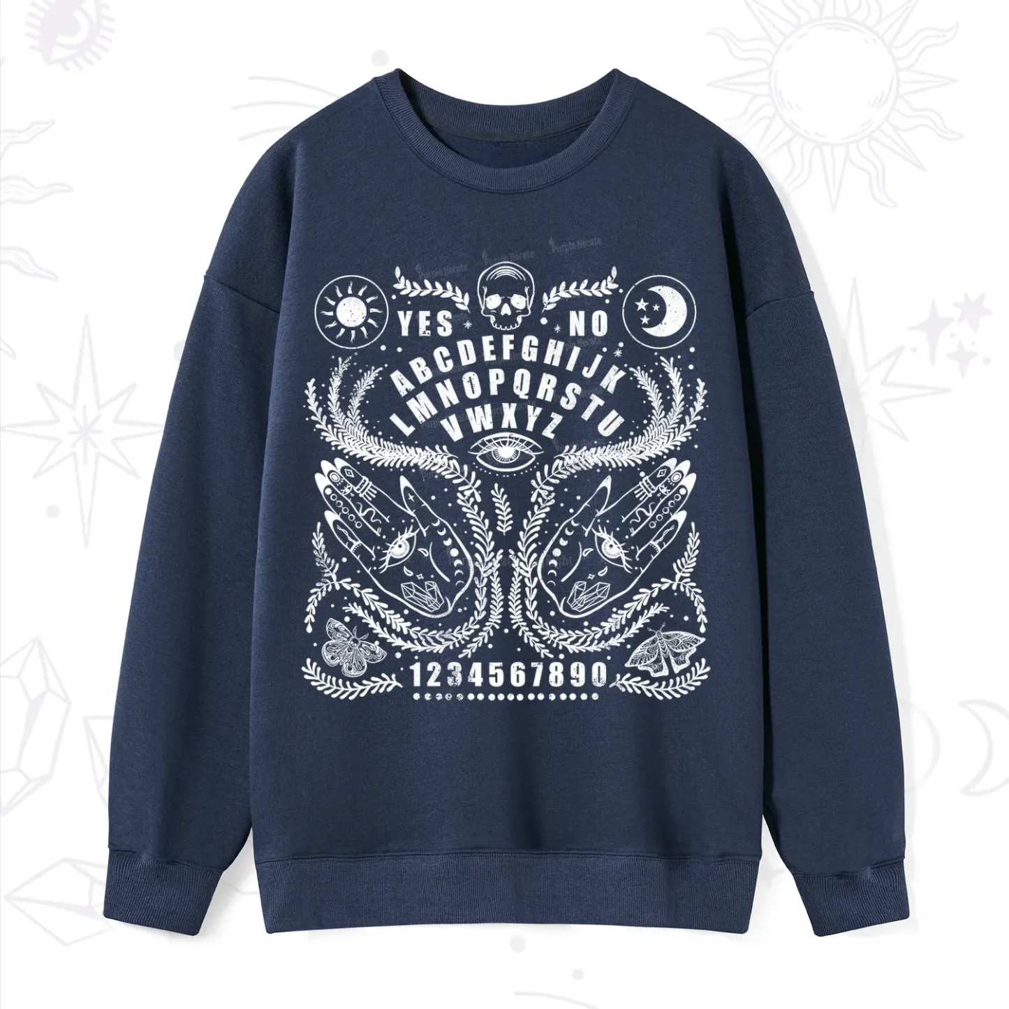 Purplehecate Ouija Spirit Board Sweatshirt