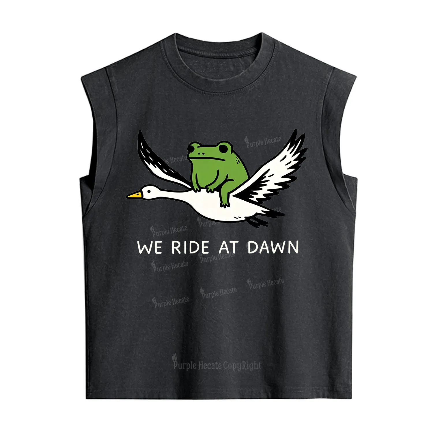 Purplehecate We Ride at Dawn Vintage Washed Tank
