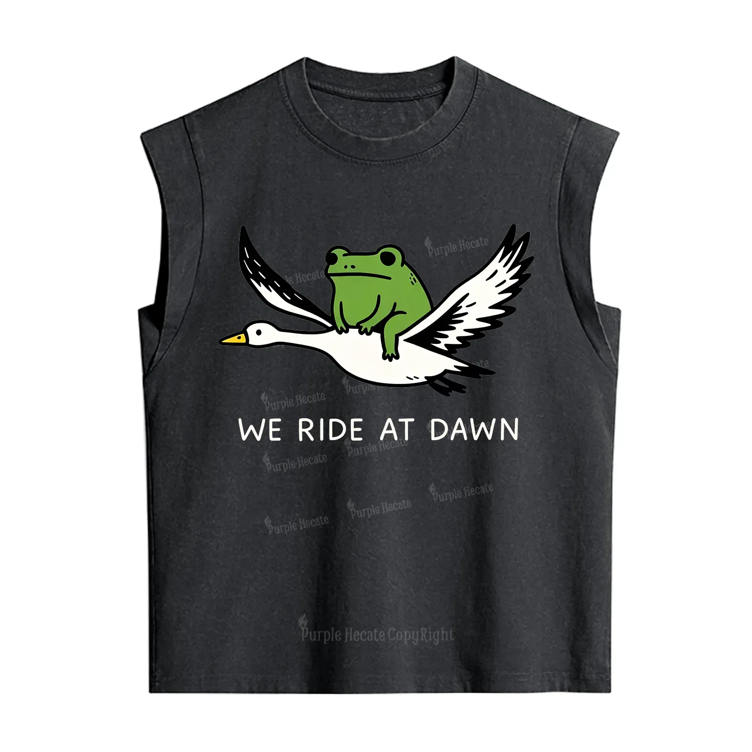 Purplehecate We Ride at Dawn Vintage Washed Tank