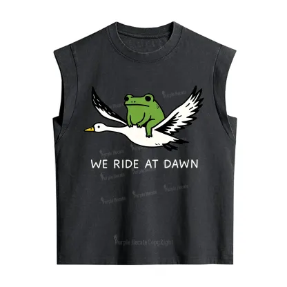 Purplehecate We Ride at Dawn Vintage Washed Tank