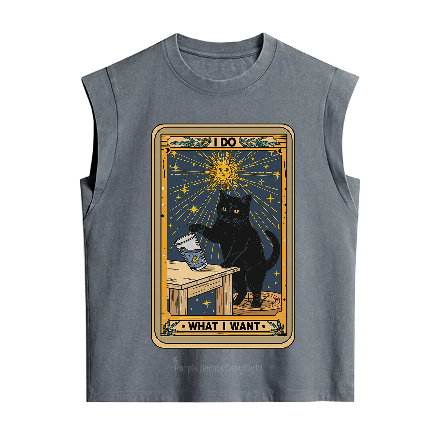 Purplehecate I Do What I Want Cats Vintage Washed Tank