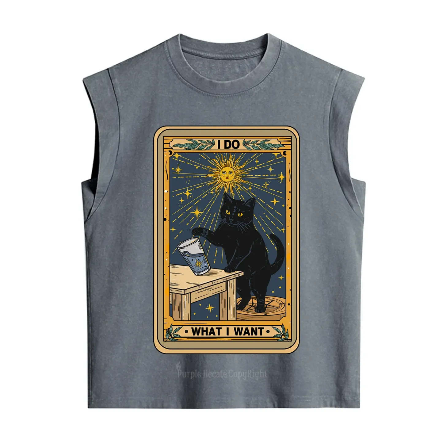 Purplehecate I Do What I Want Cats Vintage Washed Tank