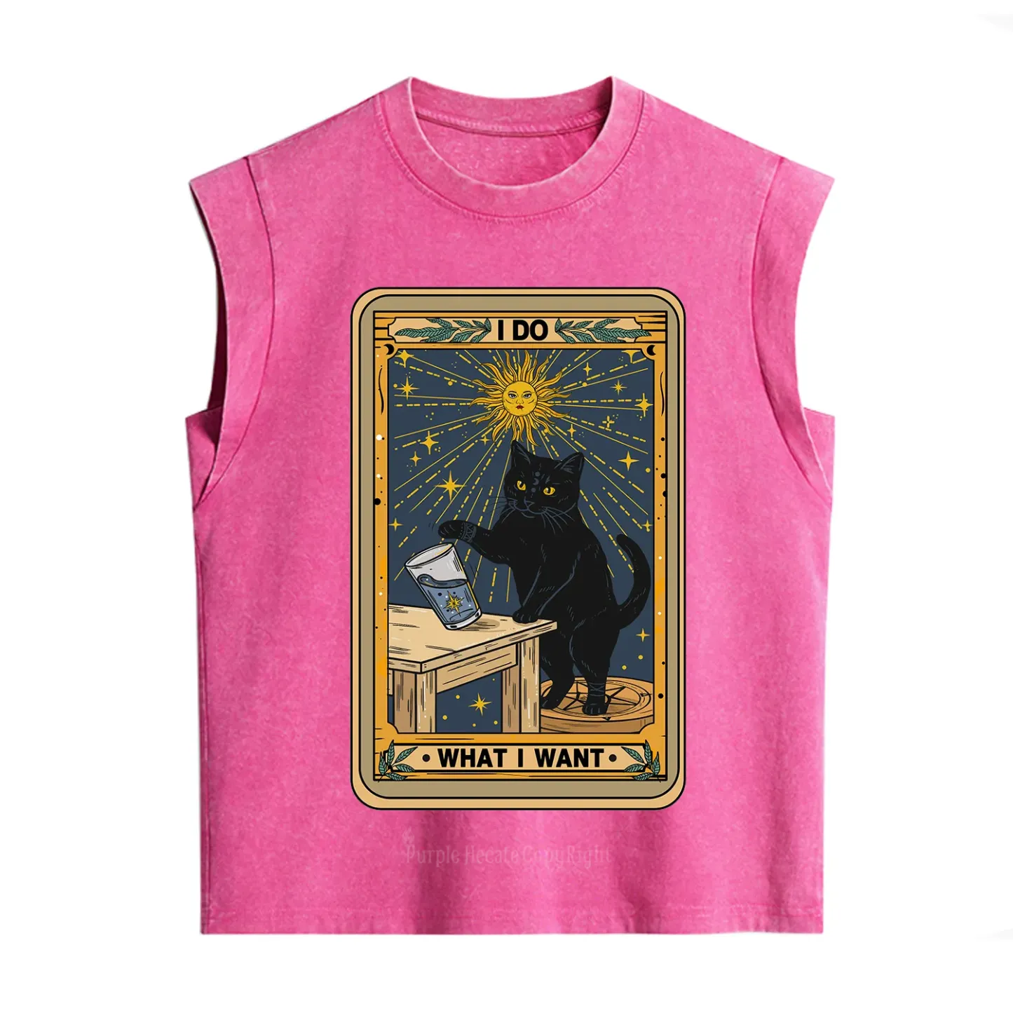 Purplehecate I Do What I Want Cats Vintage Washed Tank