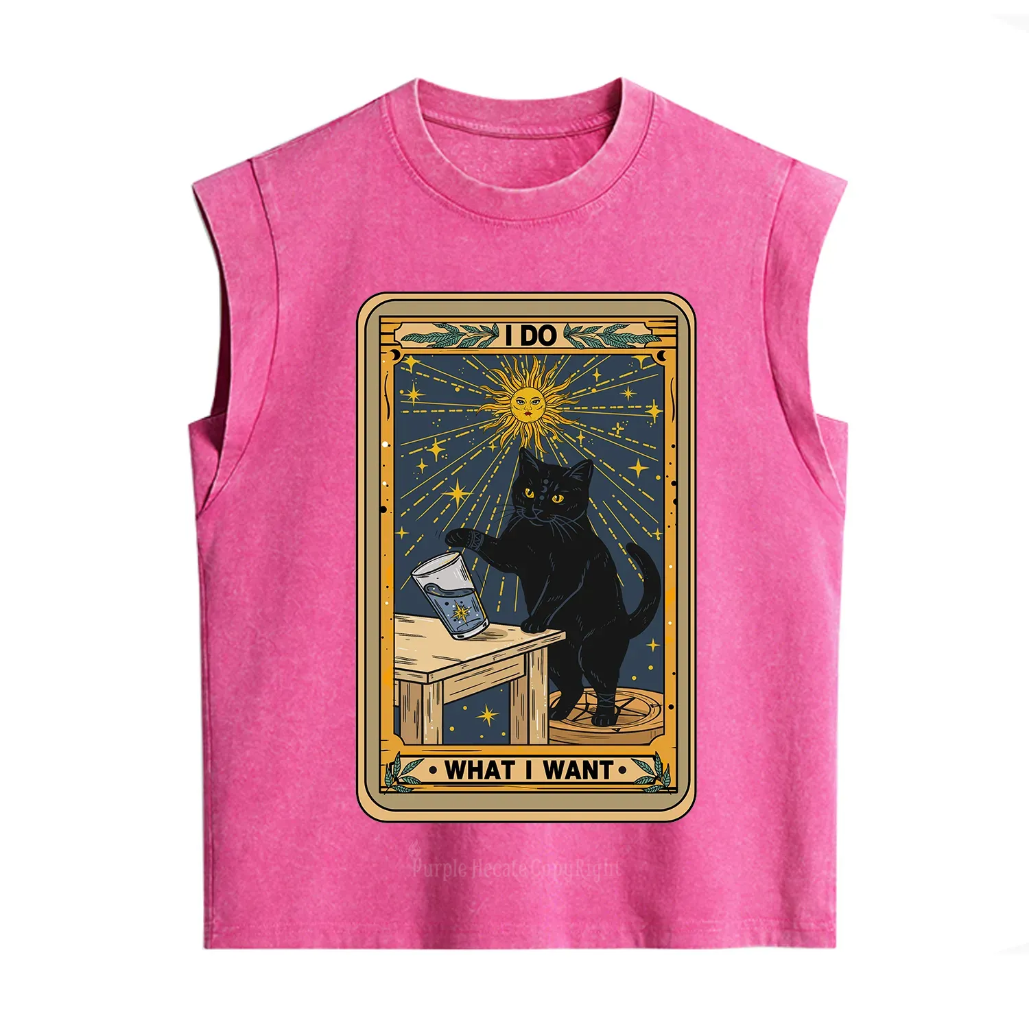 Purplehecate I Do What I Want Cats Vintage Washed Tank