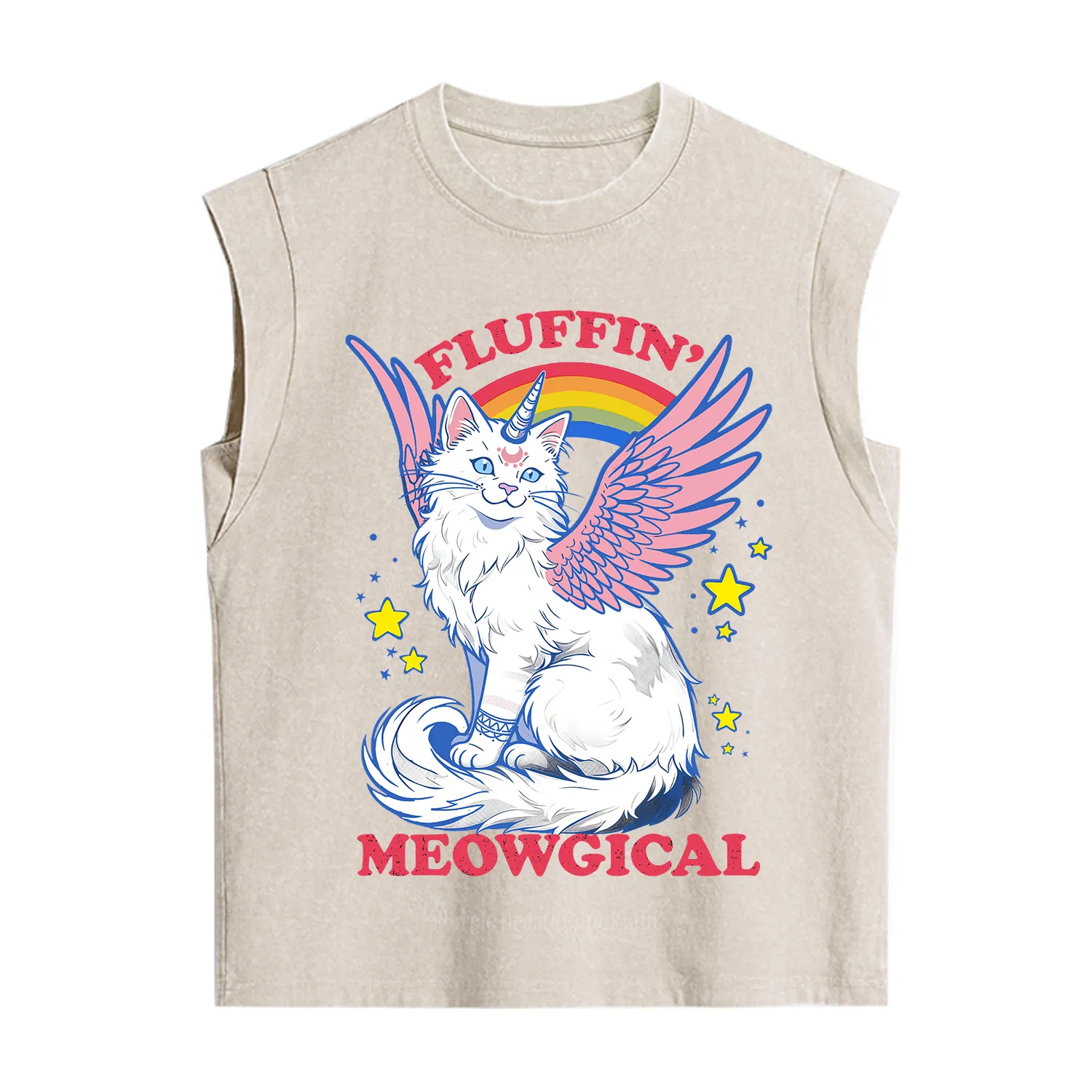 Purplehecate Fluffin Meowgical Vintage Washed Tank