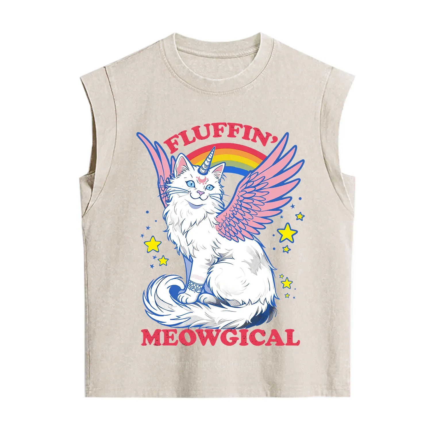 Purplehecate Fluffin Meowgical Vintage Washed Tank