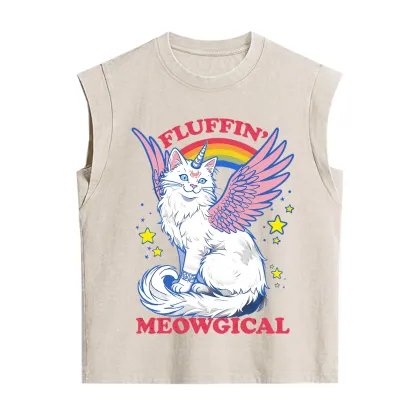 Purplehecate Fluffin Meowgical Vintage Washed Tank