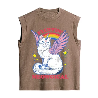 Purplehecate Fluffin Meowgical Vintage Washed Tank