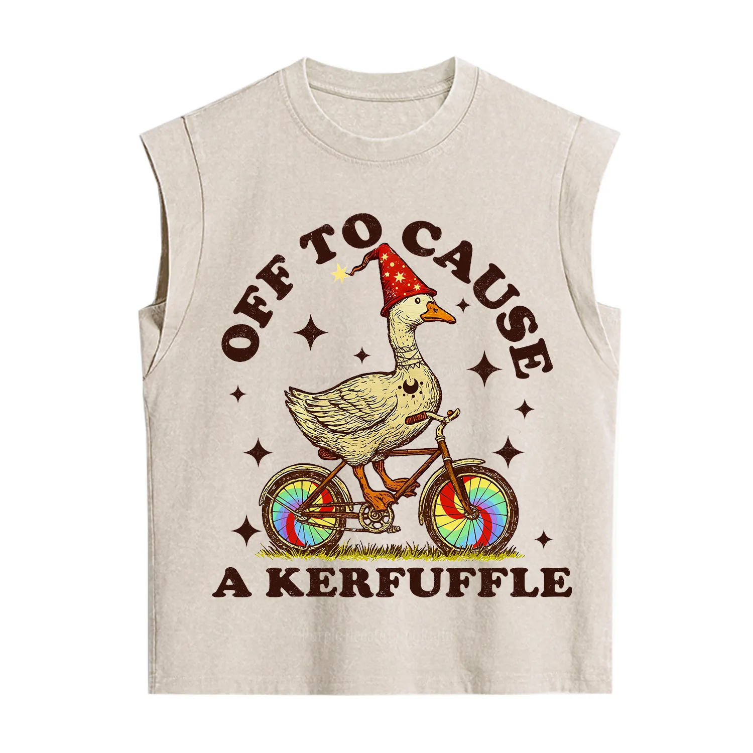 Purplehecate Off to Cause a Kerfuffle Goose Vintage Washed Tank