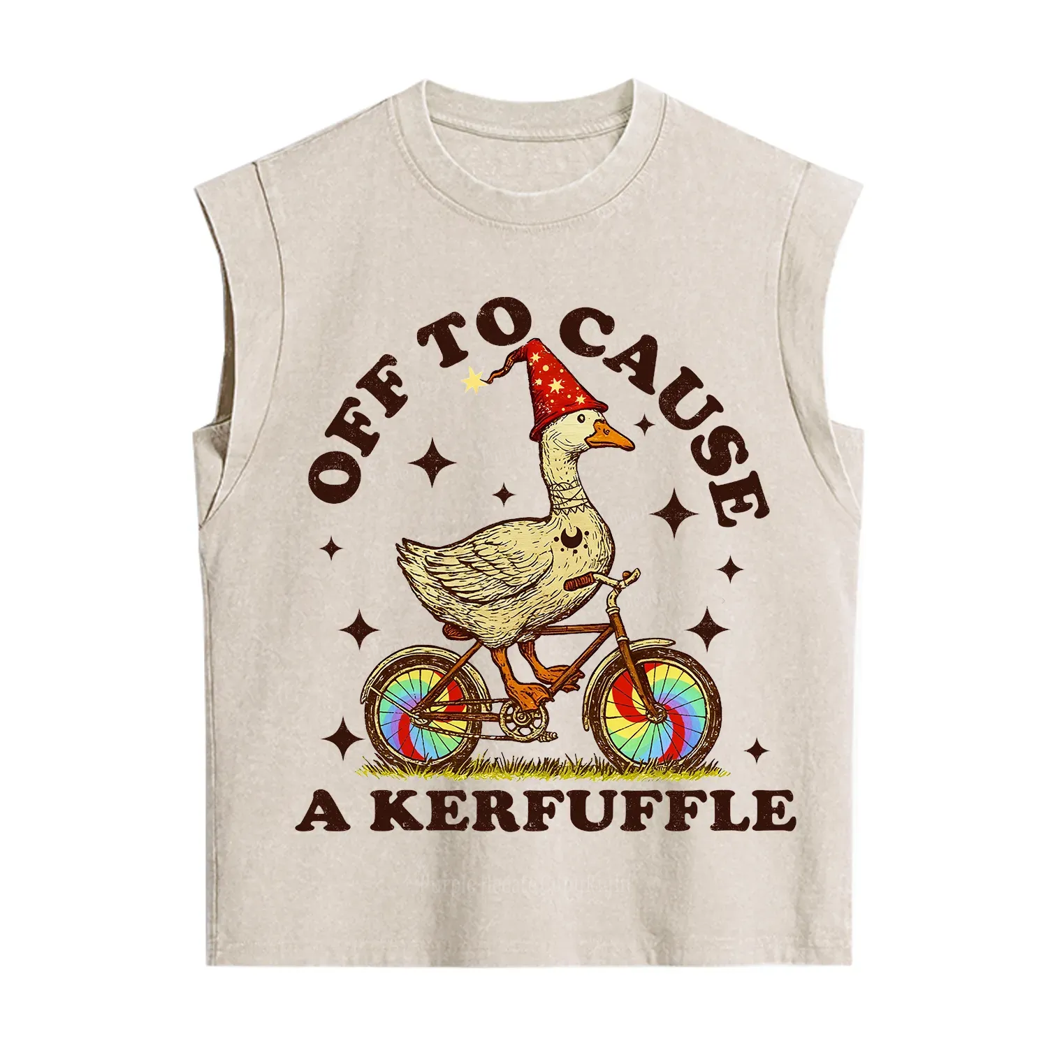 Purplehecate Off to Cause a Kerfuffle Goose Vintage Washed Tank