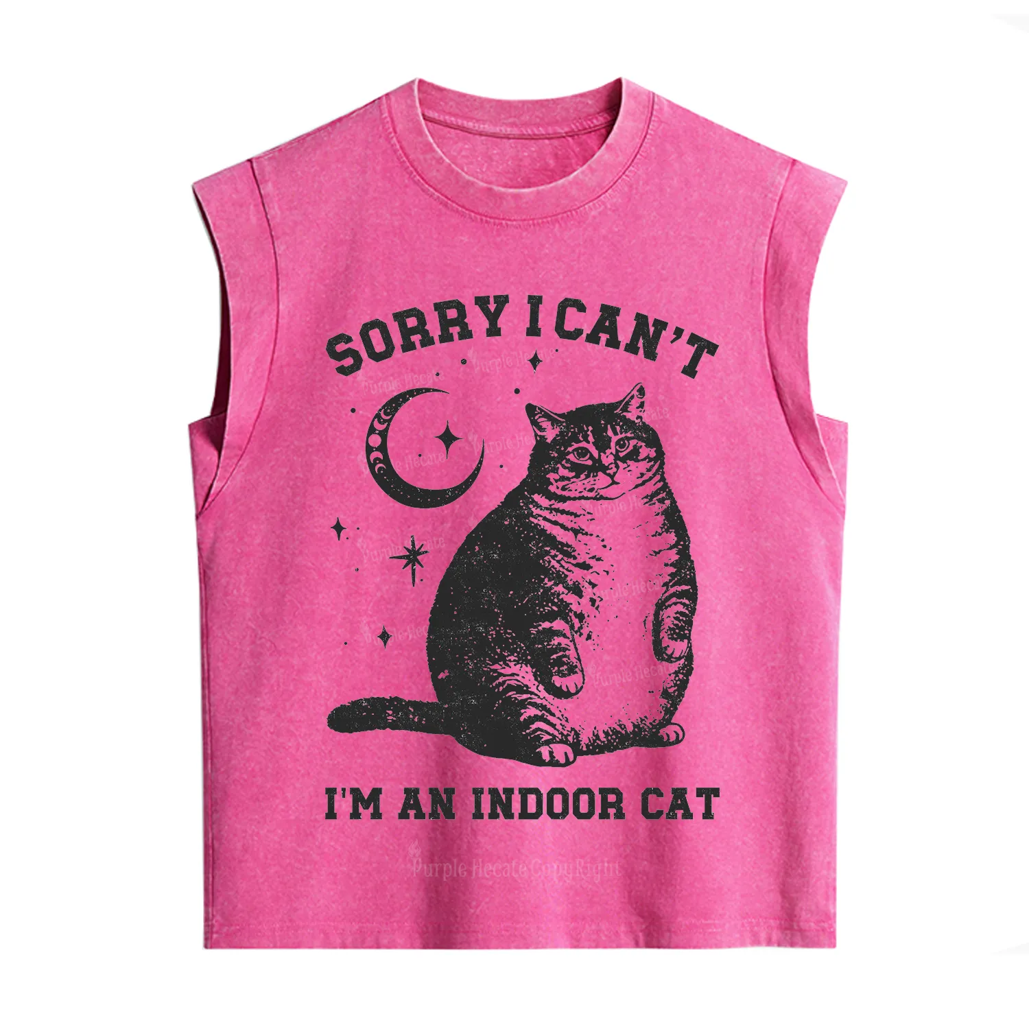 [Copy]Purplehecate F-caw-f Funny Crow Vintage Washed Tank