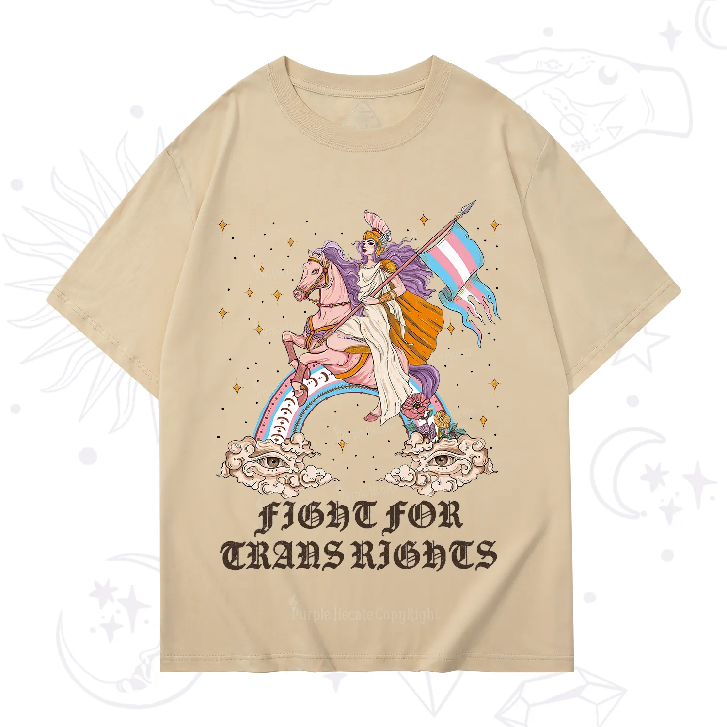 Purplehecate Fight for Trans Rights Knight T-Shirt