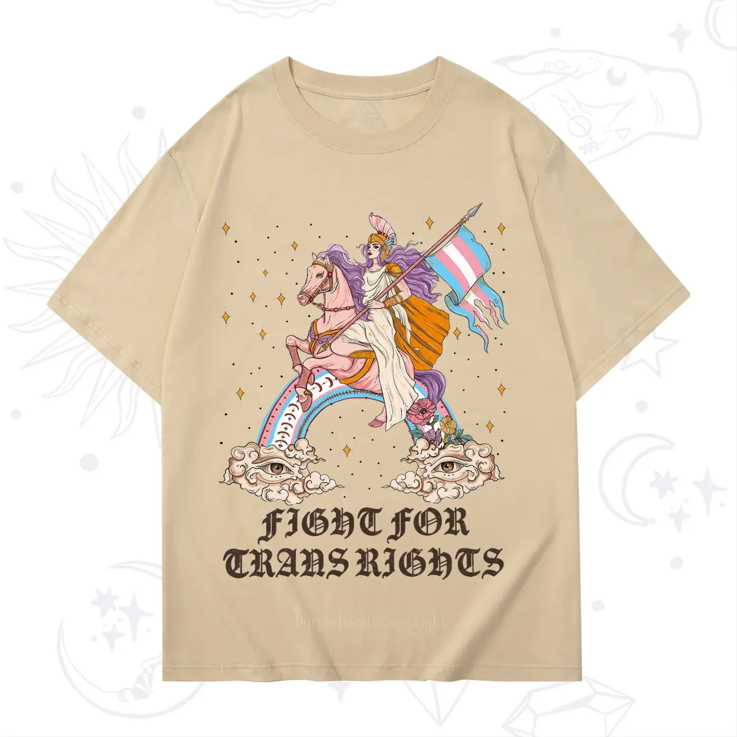 Purplehecate Fight for Trans Rights Knight T-Shirt