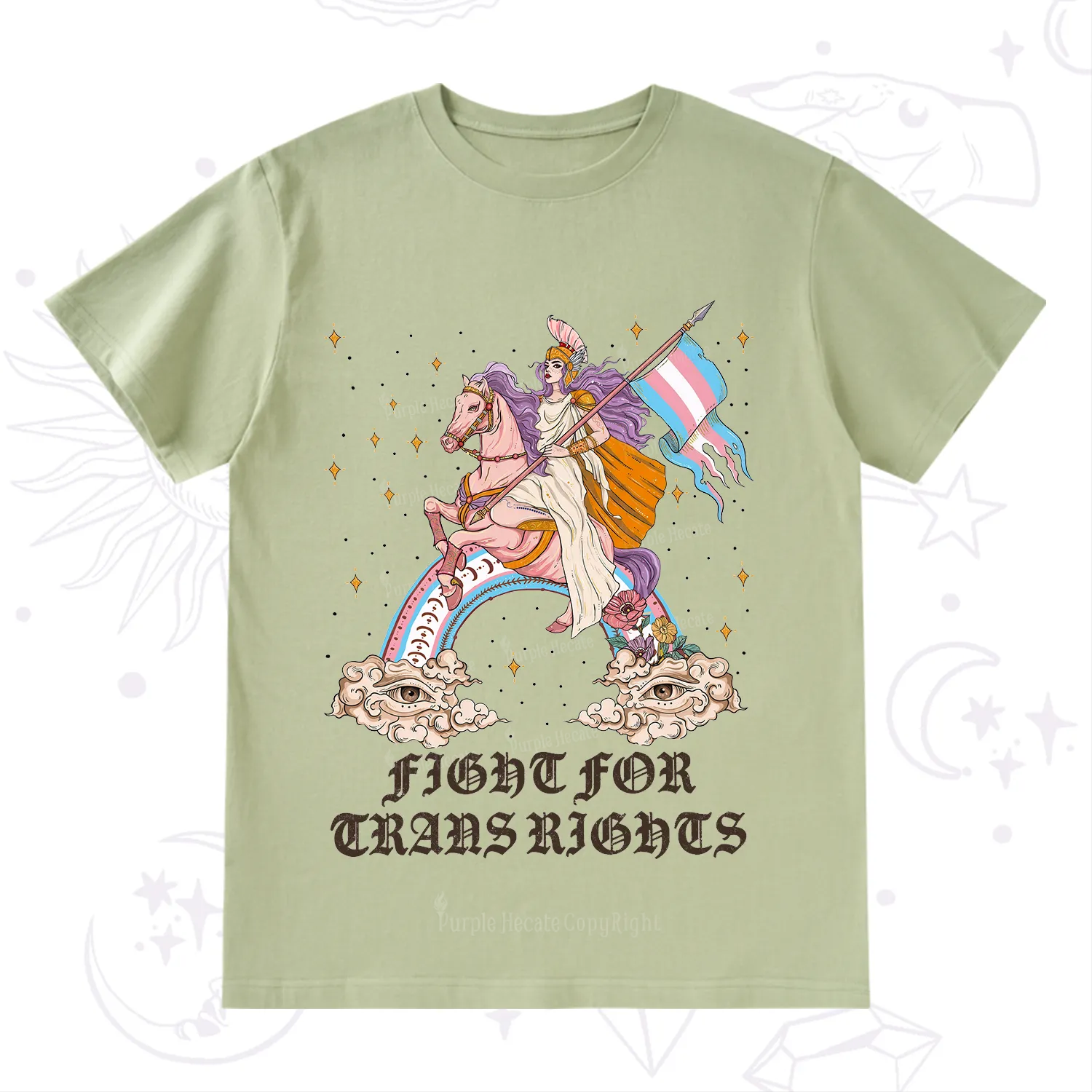Purplehecate Fight for Trans Rights Knight T-Shirt