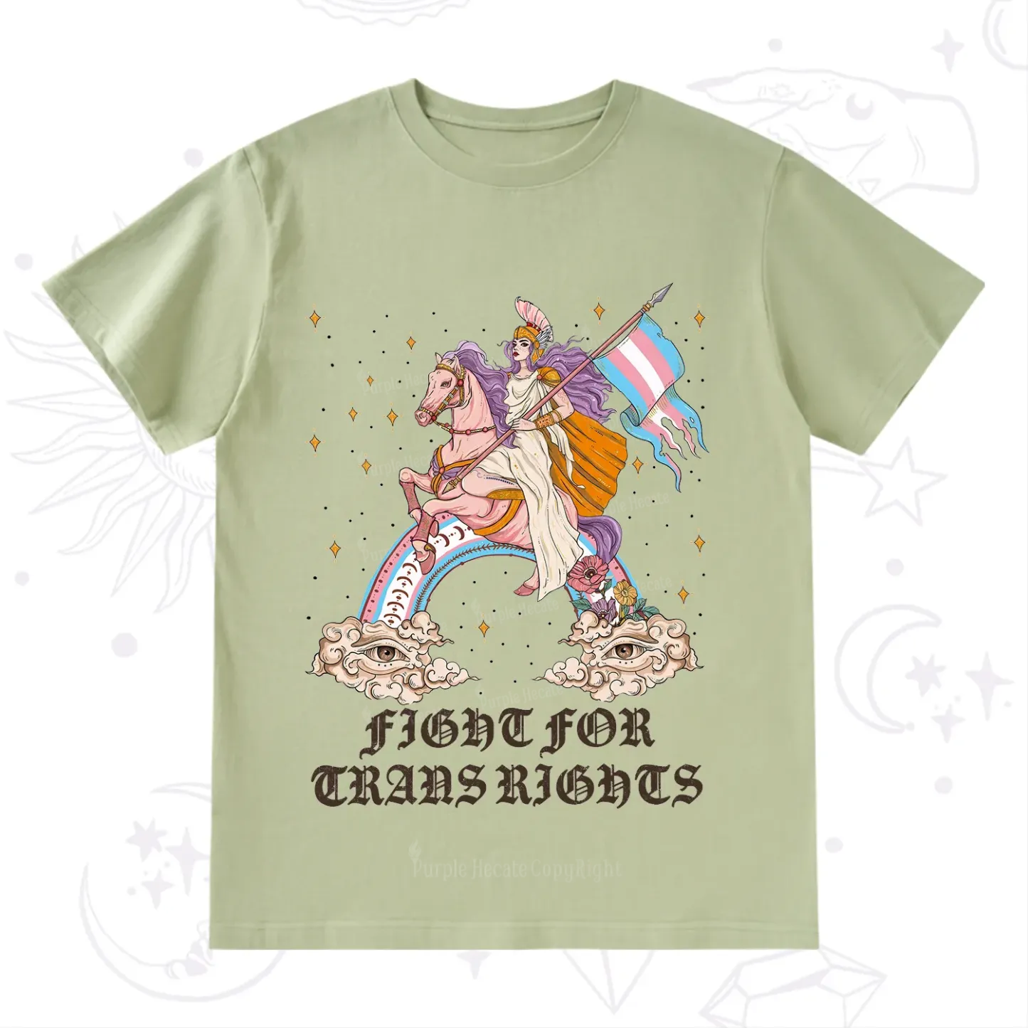 Purplehecate Fight for Trans Rights Knight T-Shirt
