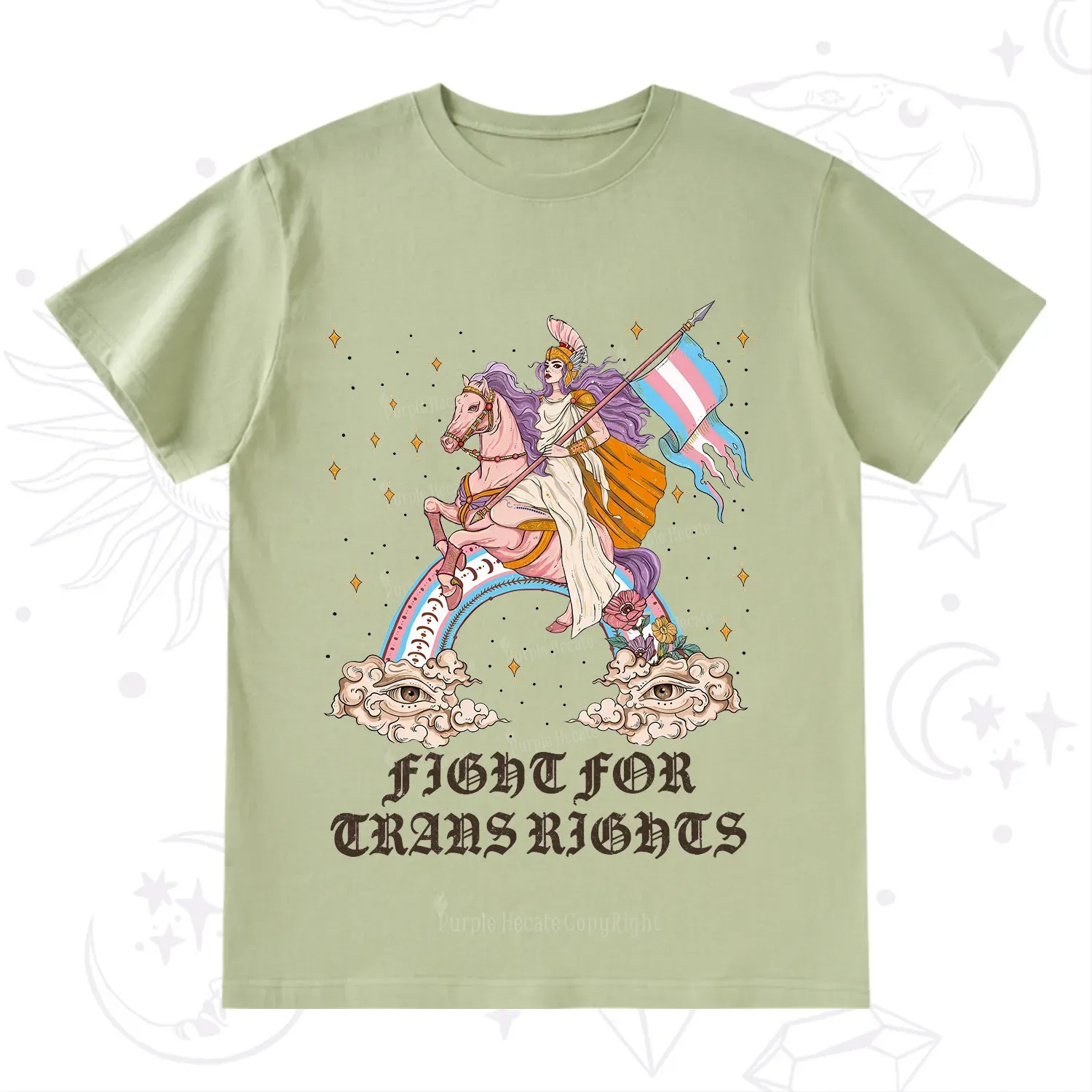 Purplehecate Fight for Trans Rights Knight T-Shirt