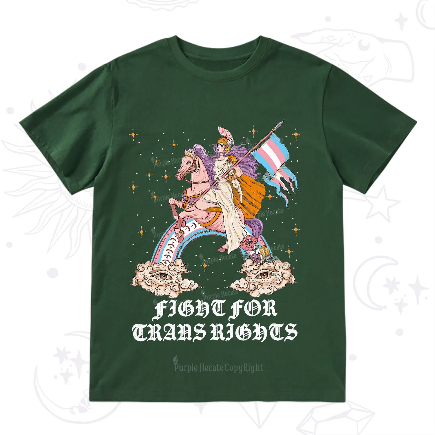 Purplehecate Fight for Trans Rights Knight T-Shirt