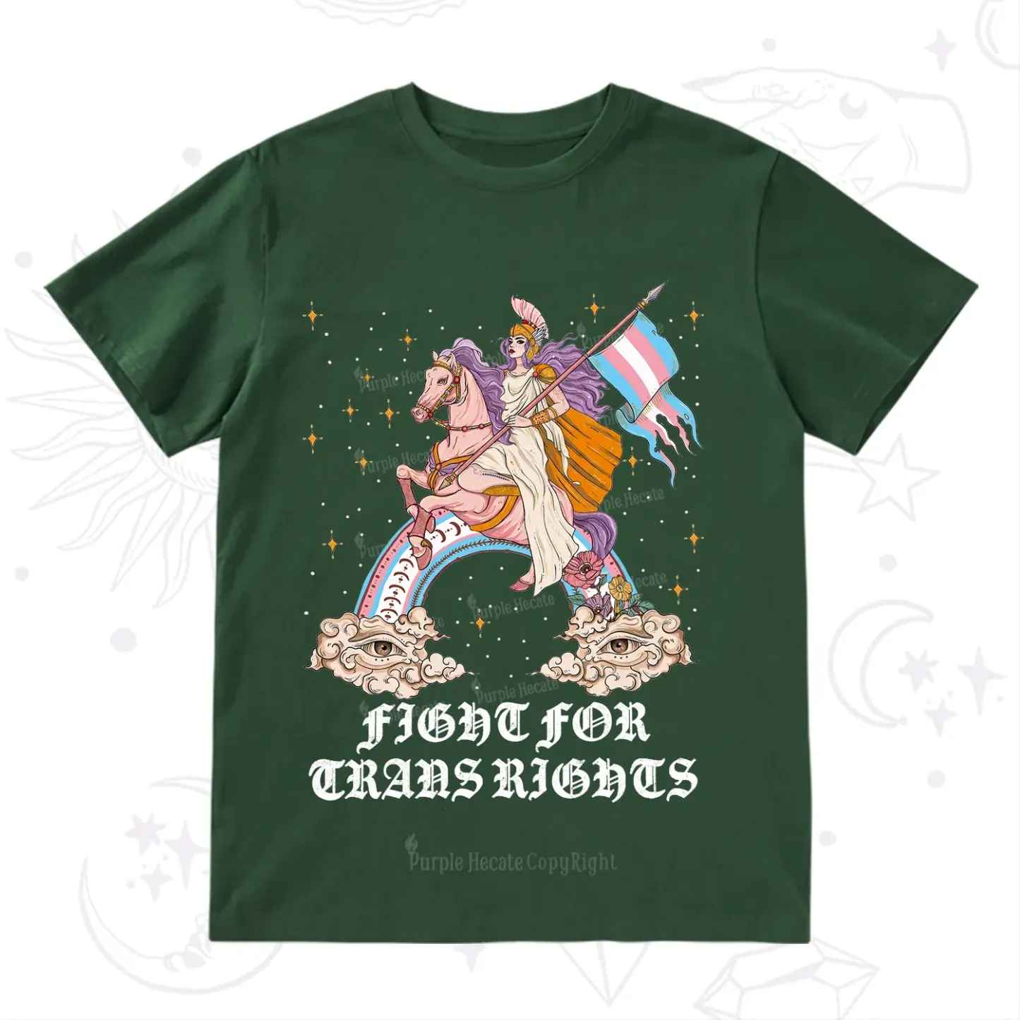 Purplehecate Fight for Trans Rights Knight T-Shirt