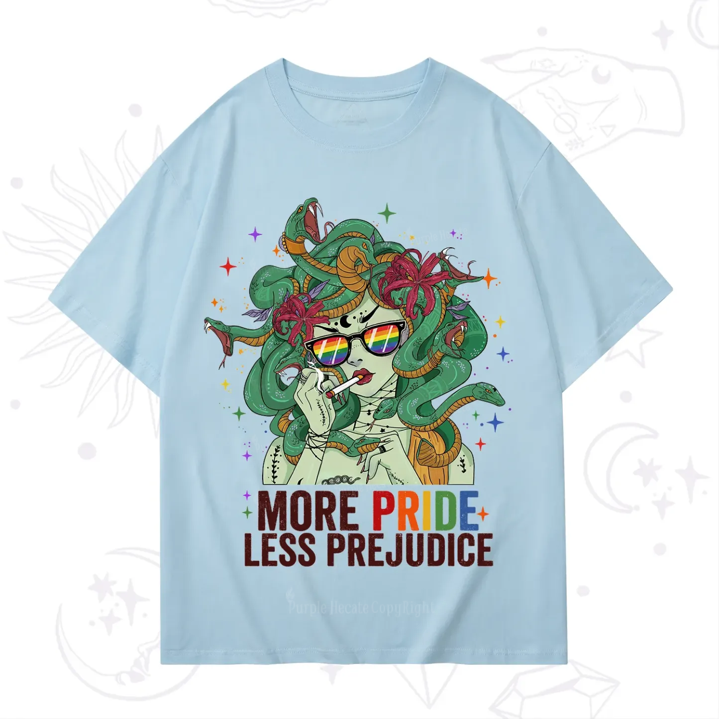 Purplehecate More Pride Less Prejudice Medusa T-Shirt