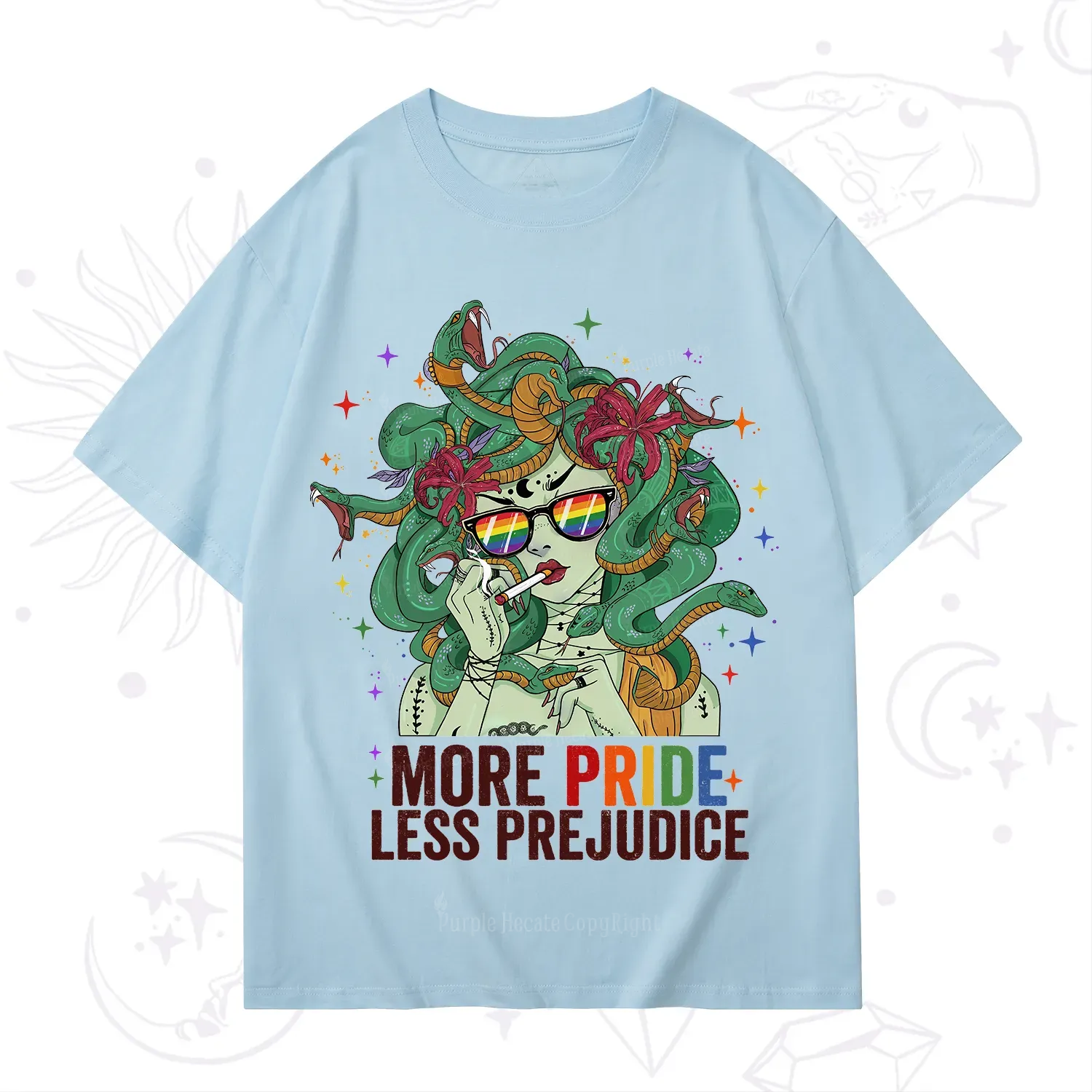 Purplehecate More Pride Less Prejudice Medusa T-Shirt