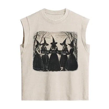 Purplehecate Girls Will Be Girls Witch Vintage Washed Tank
