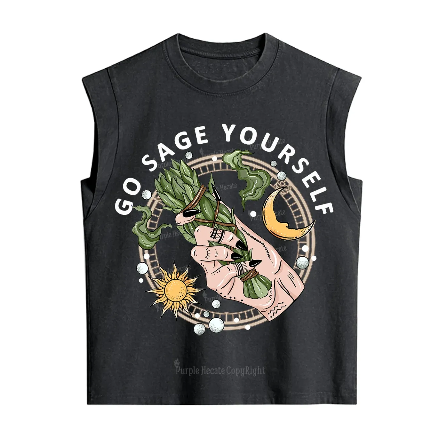 Purplehecate Go Sage Yourself Vintage Washed Tank