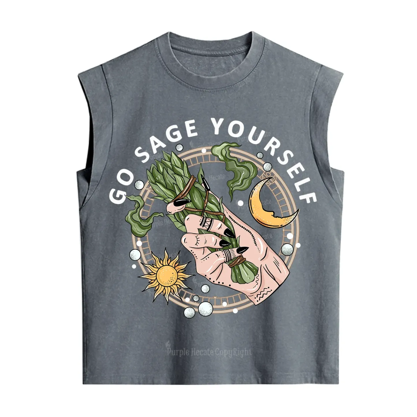 Purplehecate Go Sage Yourself Vintage Washed Tank