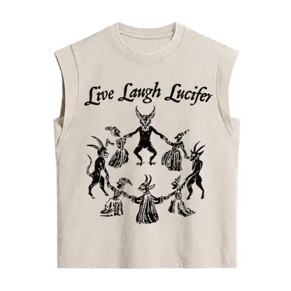 Purplehecate Live Laugh Lucifer Vintage Washed Tank
