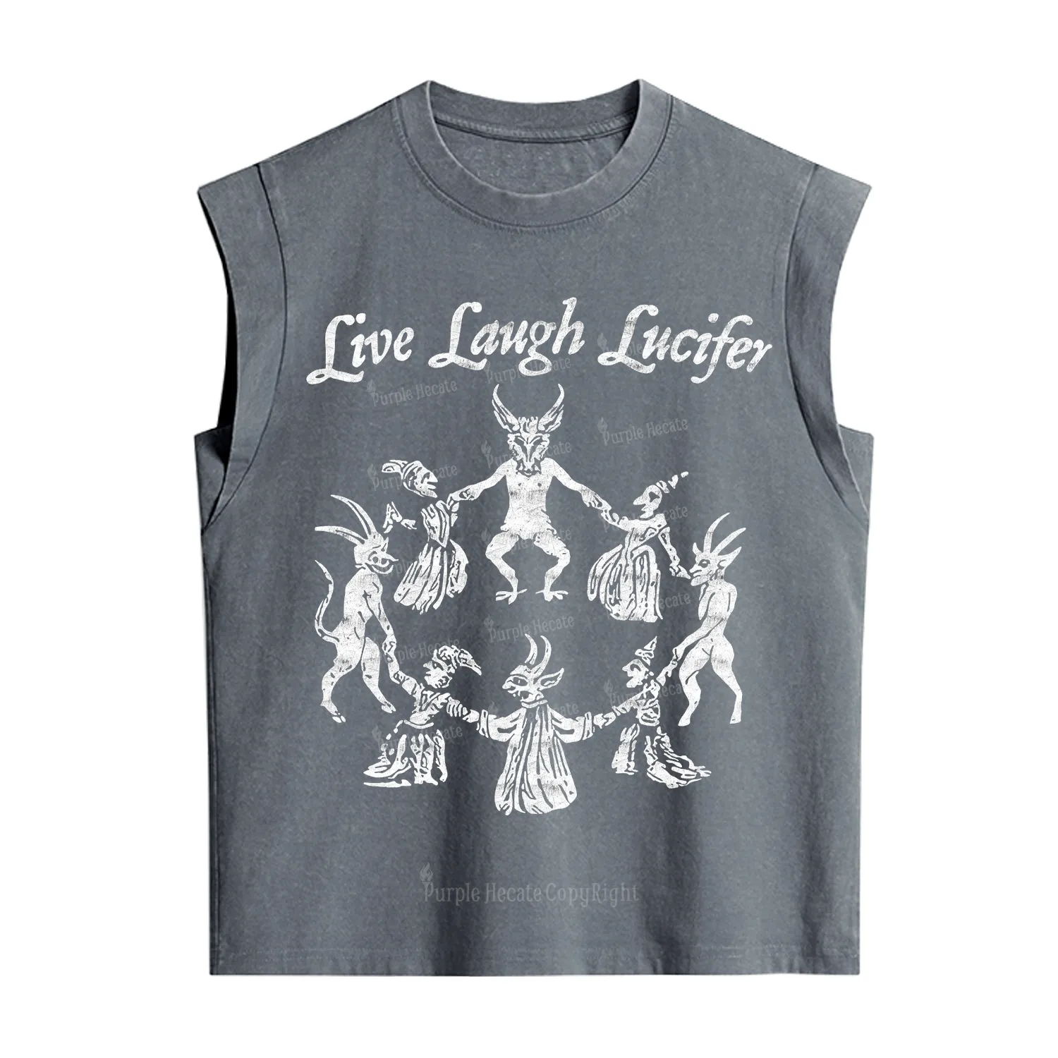Purplehecate Live Laugh Lucifer Vintage Washed Tank