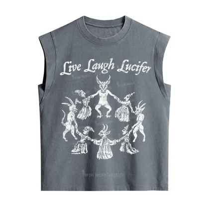 Purplehecate Live Laugh Lucifer Vintage Washed Tank