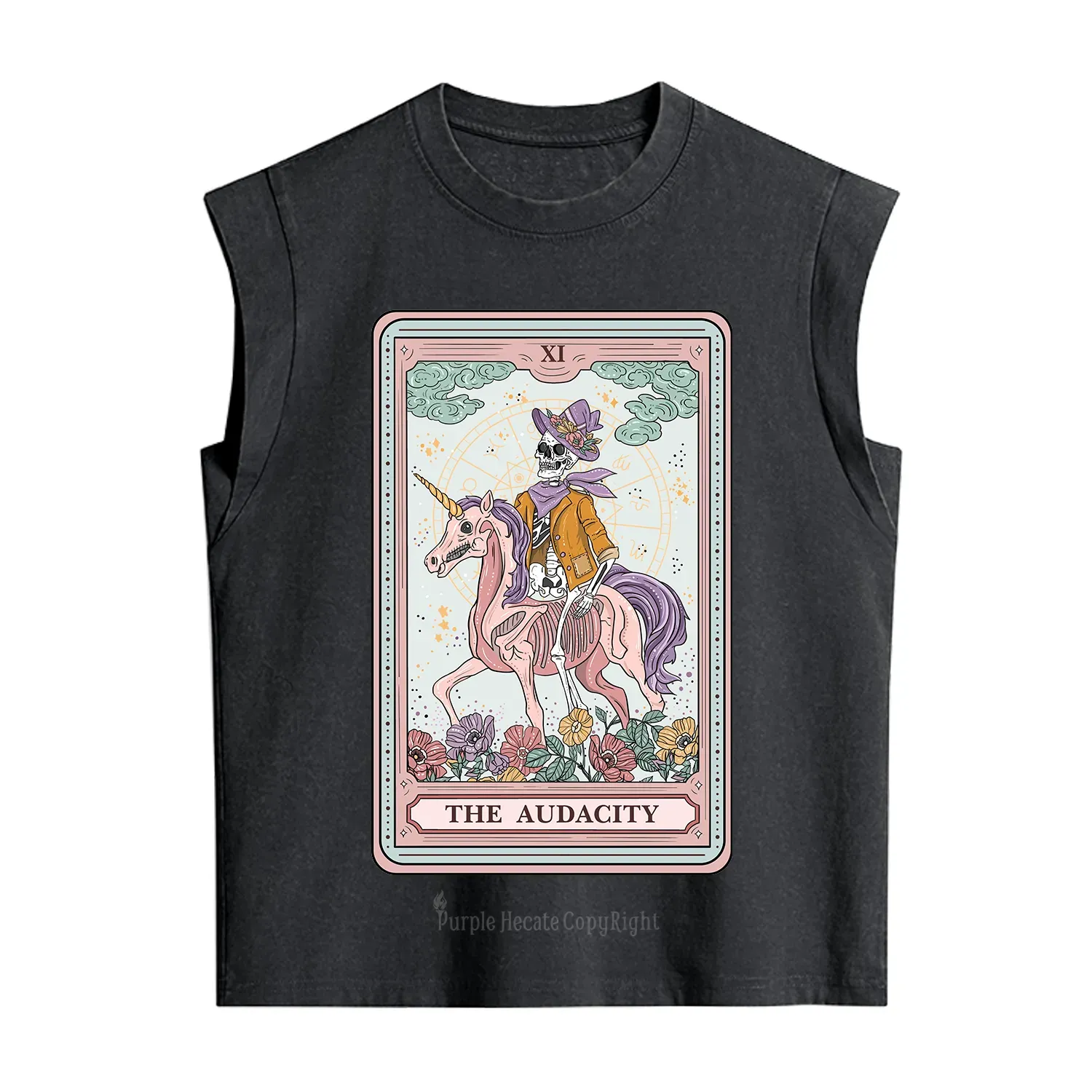 Purplehecate The Audacity Tarot Card Vintage Washed Tank