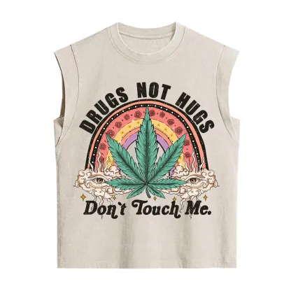 Purplehecate Drugs Not Hugs Vintage Washed Tank