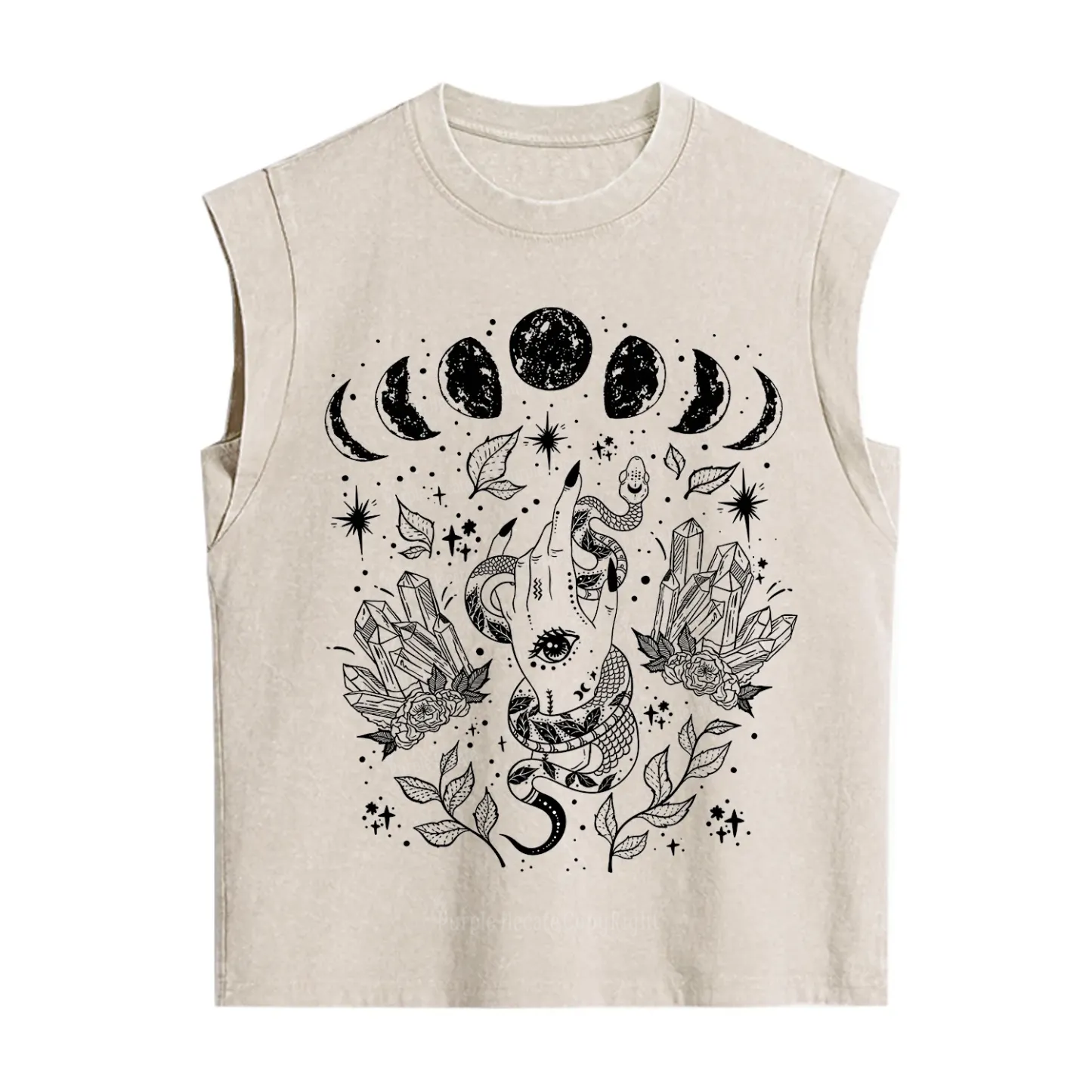 Purplehecate Reach For The Moon Vintage Washed Tank