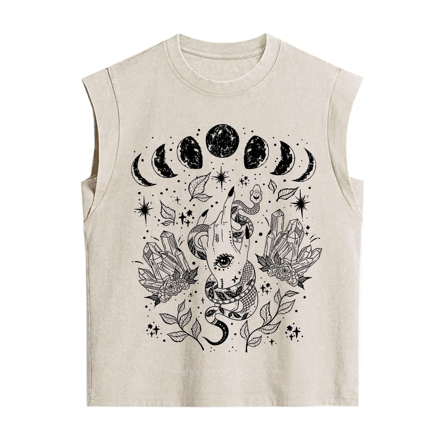 Purplehecate Reach For The Moon Vintage Washed Tank